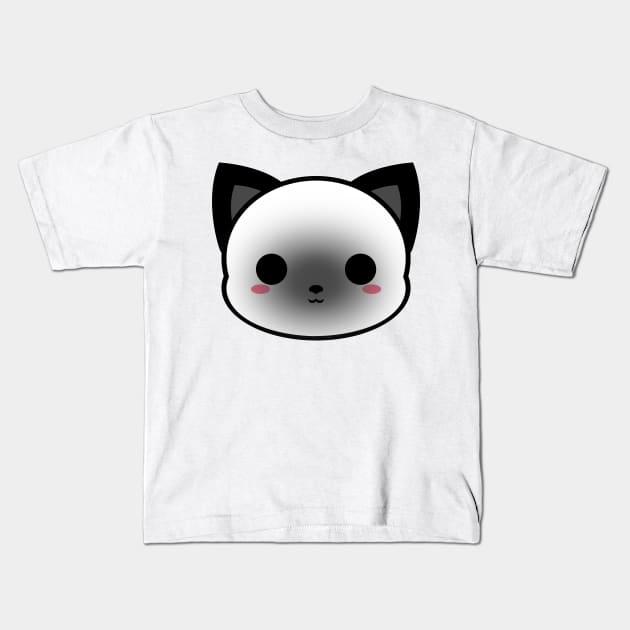 Cute Simese Cat Kids T-Shirt by alien3287